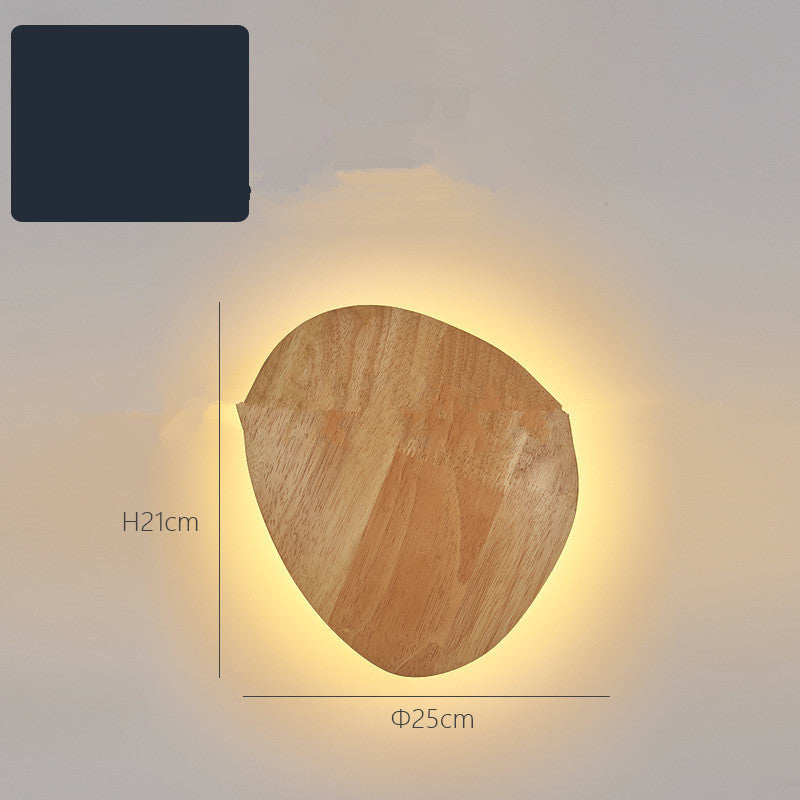 Eco-Friendly Wall-Mounted LED Lights - Warm Wood Tone