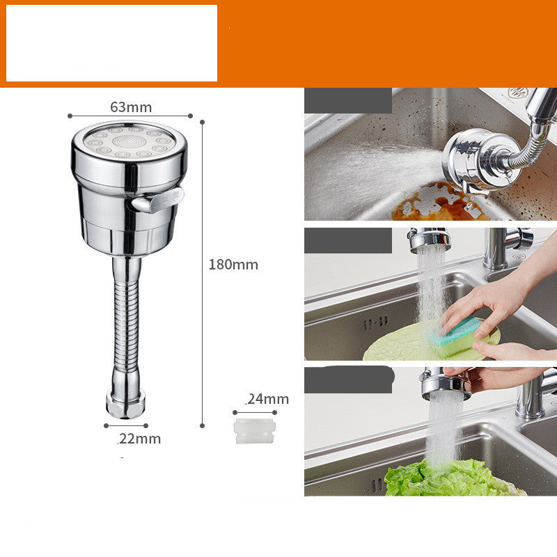 Water-Saving Silver Faucet Aerator - Eco-Friendly, Durable, Cylindrical Design