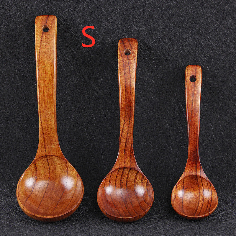 Eco-Friendly Wooden Bowl and Spoon Set for Sustainable Living