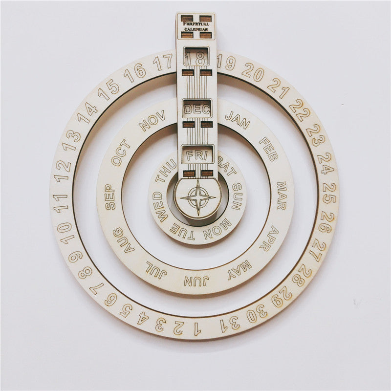 Eco-Friendly Perpetual Wall Calendar - Sustainable Circular Design