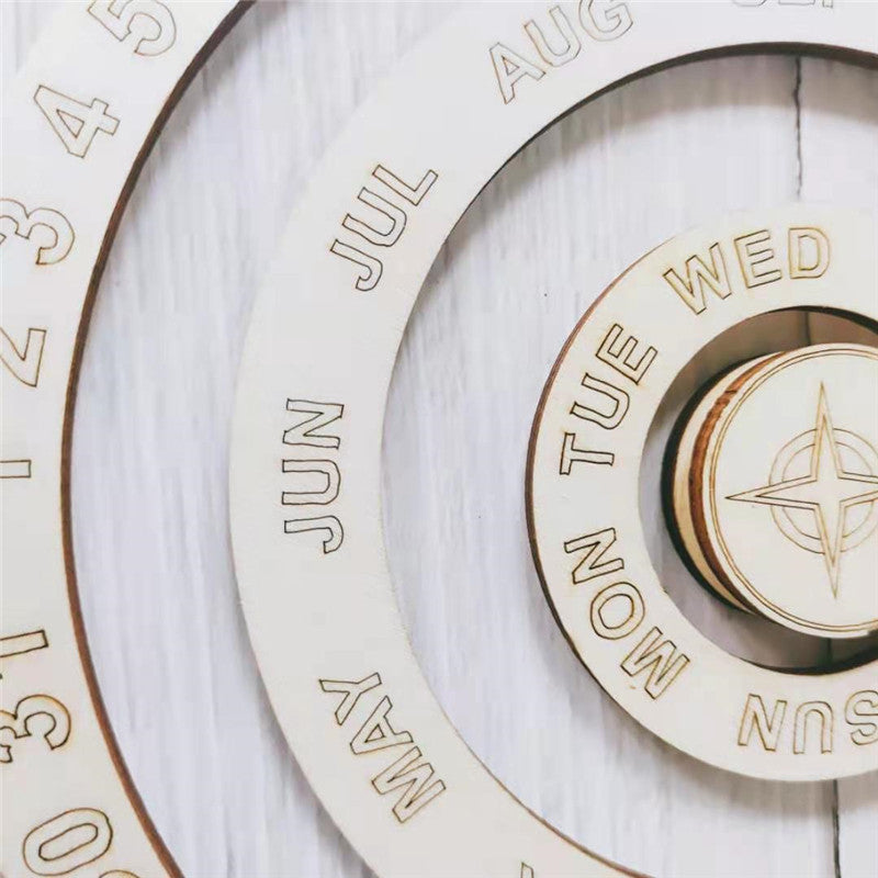 Eco-Friendly Perpetual Wall Calendar - Sustainable Circular Design