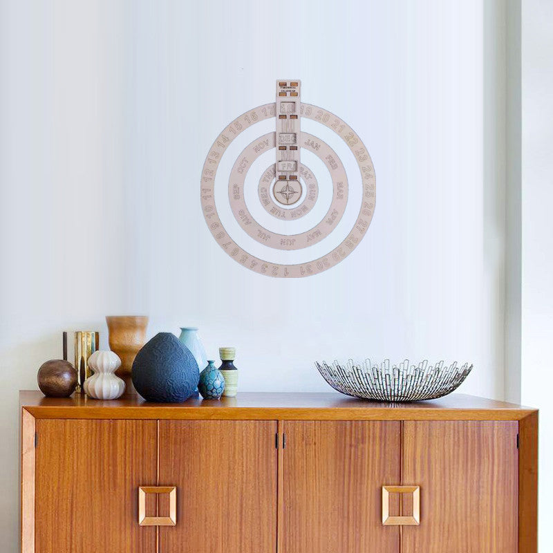 Eco-Friendly Perpetual Wall Calendar - Sustainable Circular Design