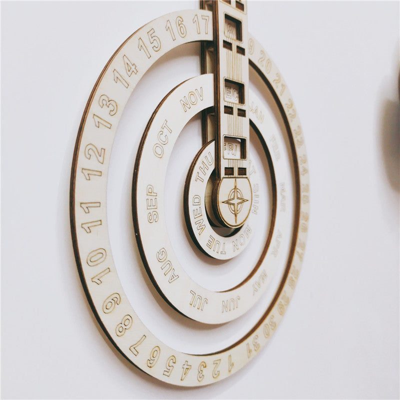 Eco-Friendly Perpetual Wall Calendar - Sustainable Circular Design