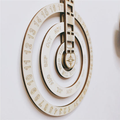 Eco-Friendly Perpetual Wall Calendar - Sustainable Circular Design