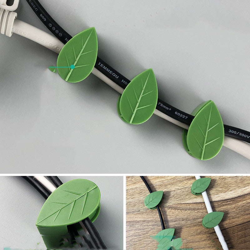 Leaf-Shaped Biodegradable Plant Support Clips - Eco-Friendly Garden Solution