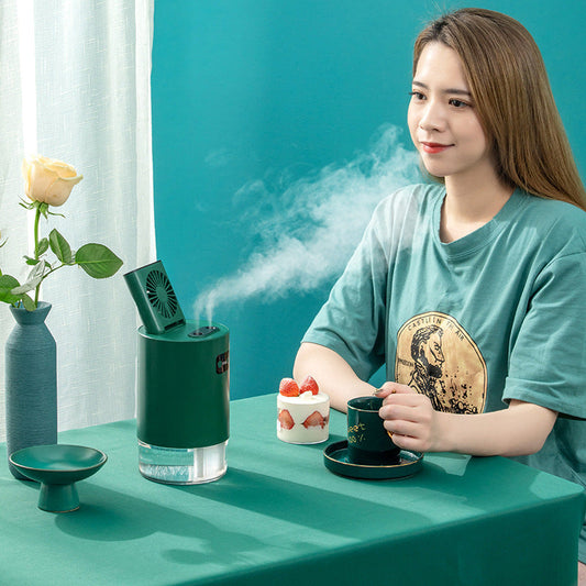 Eco-Friendly Dark Green Humidifier for Enhanced Air Quality