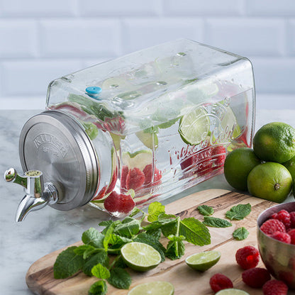 Eco-Friendly Glass Beverage Dispenser with Tap - Sustainable Drink Storage