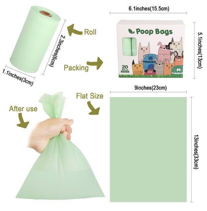 Eco-Friendly Biodegradable Dog Poop Bags with Dispenser