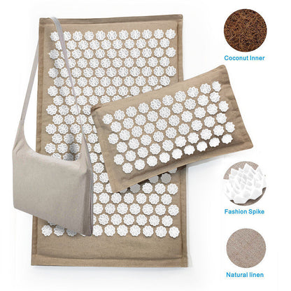 Eco-Friendly Acupressure Mat and Pillow Set for Wellness