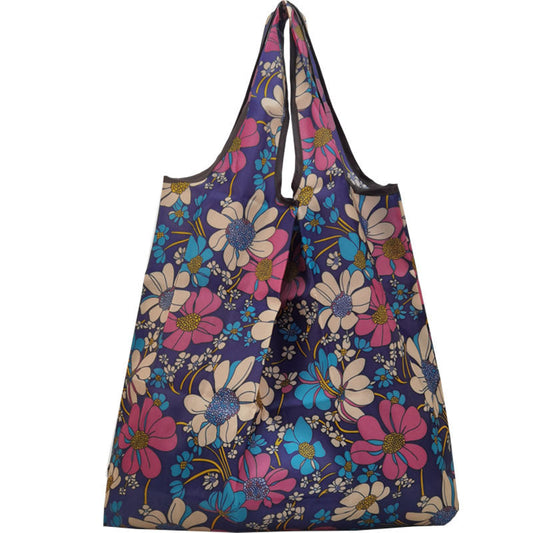 Multicolored Floral Reusable Shopping Bag