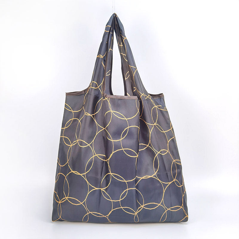 Eco-Friendly Reusable Shopping Bag - Multicolored Floral Pattern