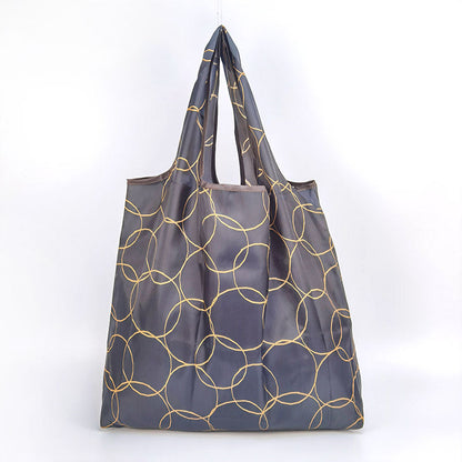Eco-Friendly Reusable Shopping Bag - Multicolored Floral Pattern