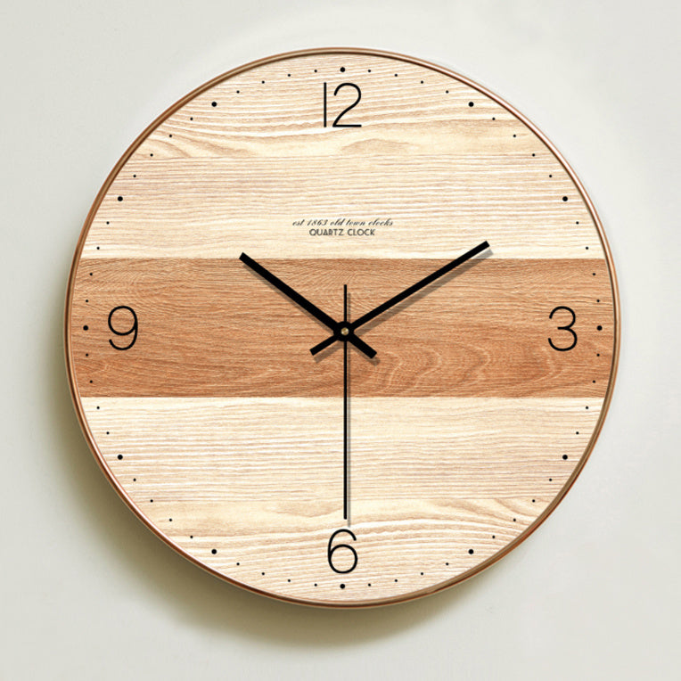 Eco-Friendly Natural Wood Wall Clock - Sustainable Home Décor