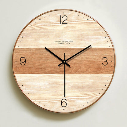 Eco-Friendly Natural Wood Wall Clock - Sustainable Home Décor