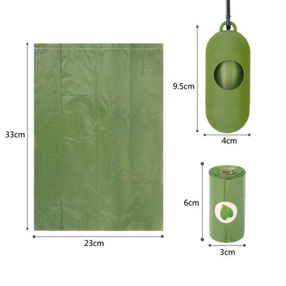 Eco-Friendly Pet Waste Bags with Dispenser - Biodegradable & Convenient