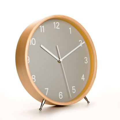 Eco-Friendly Round Wall Clock - Sustainable Wood Frame, Minimalist Design