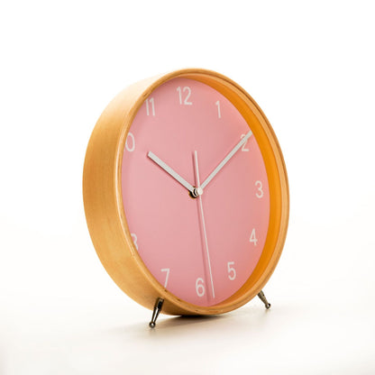 Eco-Friendly Round Wall Clock - Sustainable Wood Frame, Minimalist Design