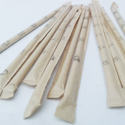 Eco-Friendly Reusable Silicone Straws - White & Yellow