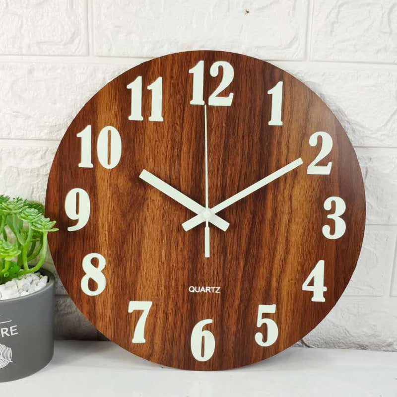 Eco-Friendly Wooden Analog Wall Clock - Sustainable Home Décor