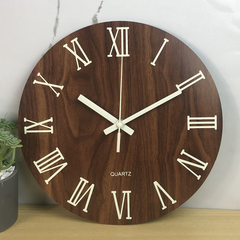 Eco-Friendly Wooden Analog Wall Clock - Sustainable Home Décor