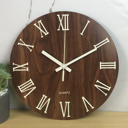 Eco-Friendly Wooden Analog Wall Clock - Sustainable Home Décor