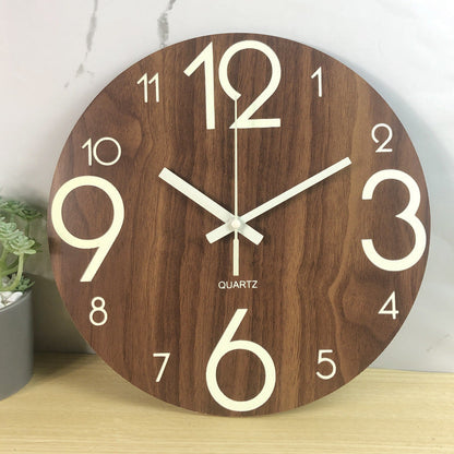 Eco-Friendly Wooden Analog Wall Clock - Sustainable Home Décor