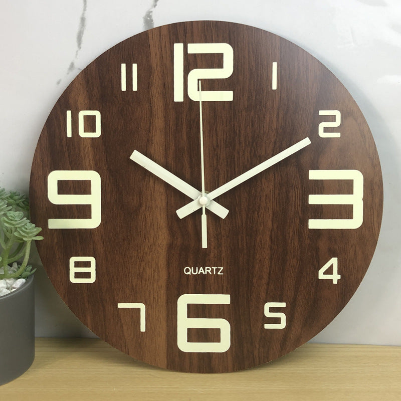 Eco-Friendly Wooden Analog Wall Clock - Sustainable Home Décor