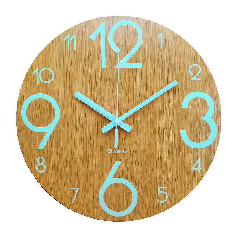 Eco-Friendly Wooden Analog Wall Clock - Sustainable Home Décor