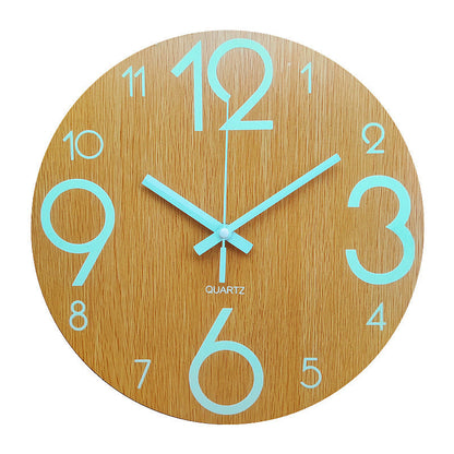 Eco-Friendly Wooden Analog Wall Clock - Sustainable Home Décor