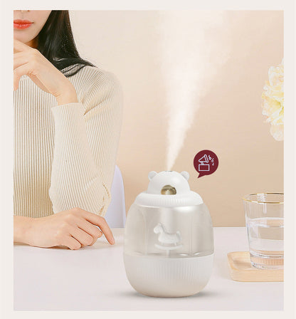 Eco-Friendly Aromatherapy Humidifier - Water-Saving, Portable, Dark Green
