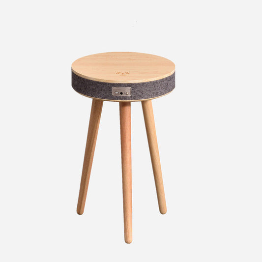 Eco-Friendly Side Table with Integrated Bluetooth Speaker