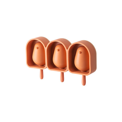 Penguin-Shaped Silicone Ice Cream Molds - Eco-Friendly & Reusable