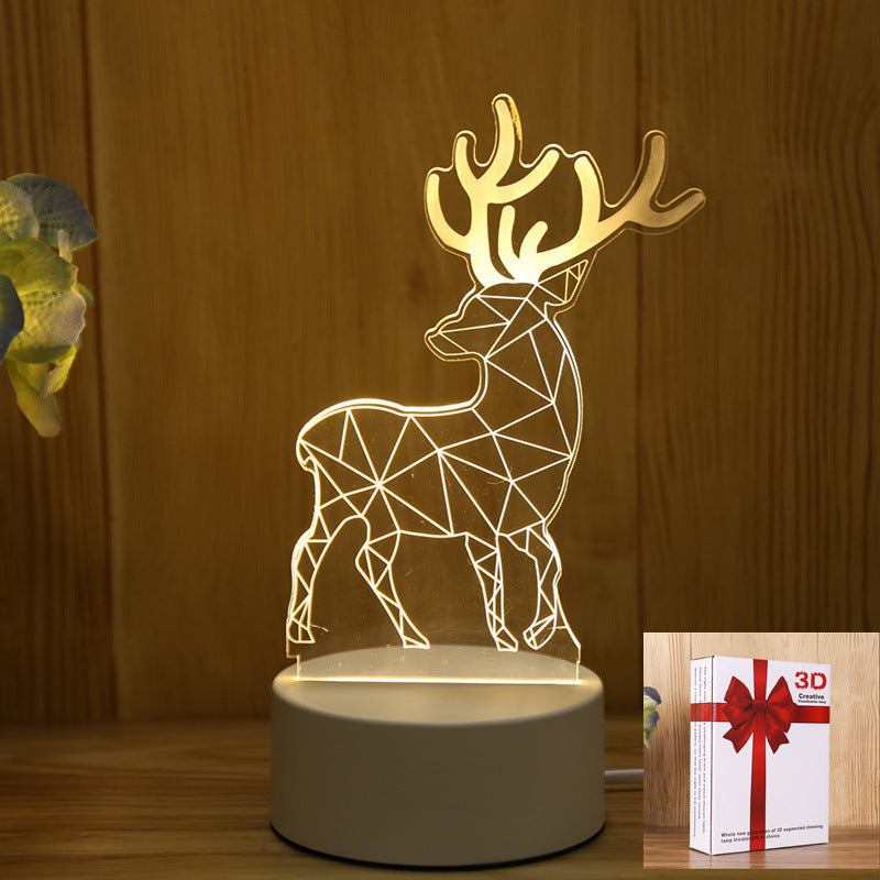 Energy-Efficient 3D Illusion LED Bear Lamp - Decorative Lighting