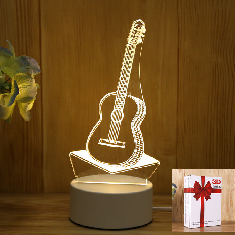 Energy-Efficient 3D Illusion LED Bear Lamp - Decorative Lighting