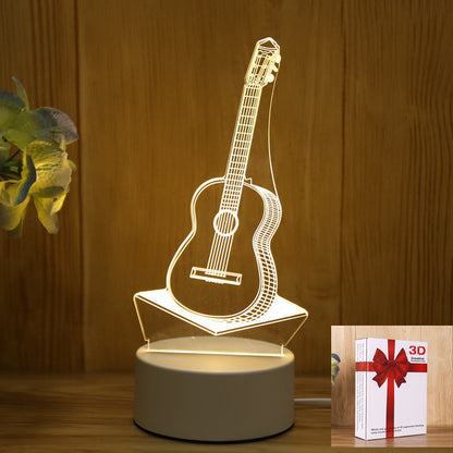 Energy-Efficient 3D Illusion LED Bear Lamp - Decorative Lighting