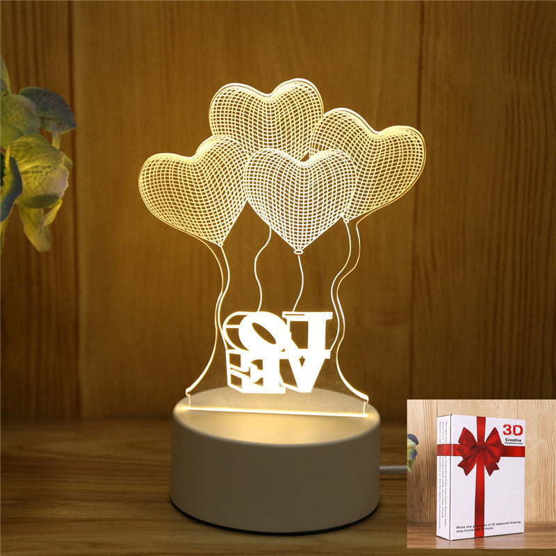 Energy-Efficient 3D Illusion LED Bear Lamp - Decorative Lighting