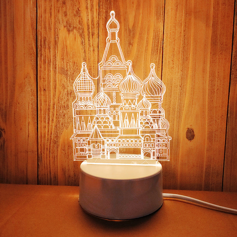 Energy-Efficient 3D Illusion LED Bear Lamp - Decorative Lighting