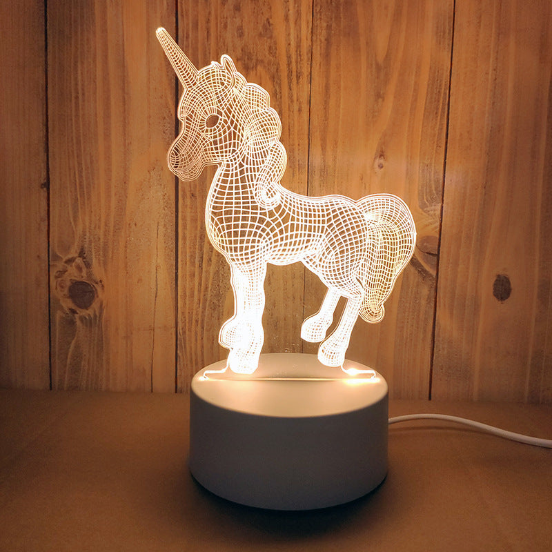 Energy-Efficient 3D Illusion LED Bear Lamp - Decorative Lighting