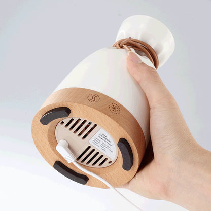 Eco-Friendly Aroma Diffuser with Wooden Base for Aromatherapy