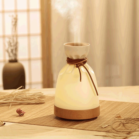 Eco-Friendly Aroma Diffuser with Wooden Base