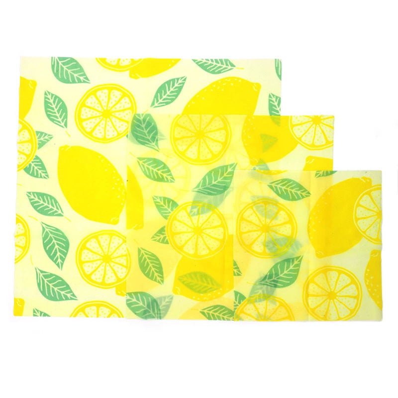 Eco-Friendly Banana Print Beeswax Food Wrap