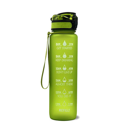 Gradient BPA-Free Water Bottle with Time Markers