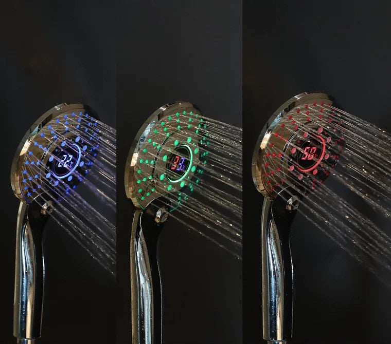 LED Temperature-Sensitive Water-Saving Shower Head