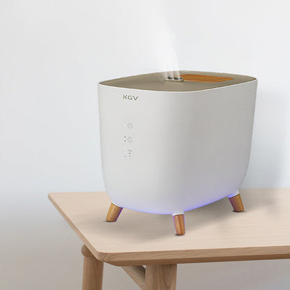 Eco-Friendly Aromatherapy Humidifier with Wooden Accents
