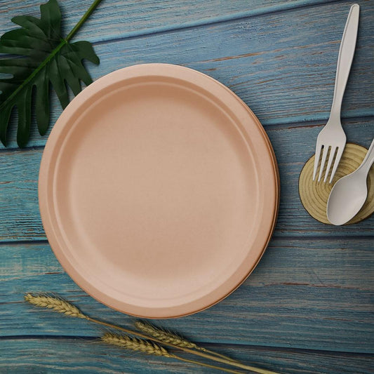 Eco-Friendly Biodegradable Round Plates