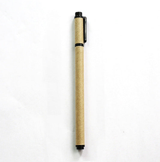 Eco-Friendly Refillable Pen with Brown and Black Accents