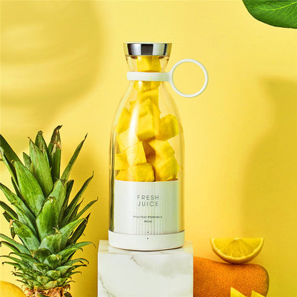 Eco-Friendly Reusable Pink Juice Bottle with Handle