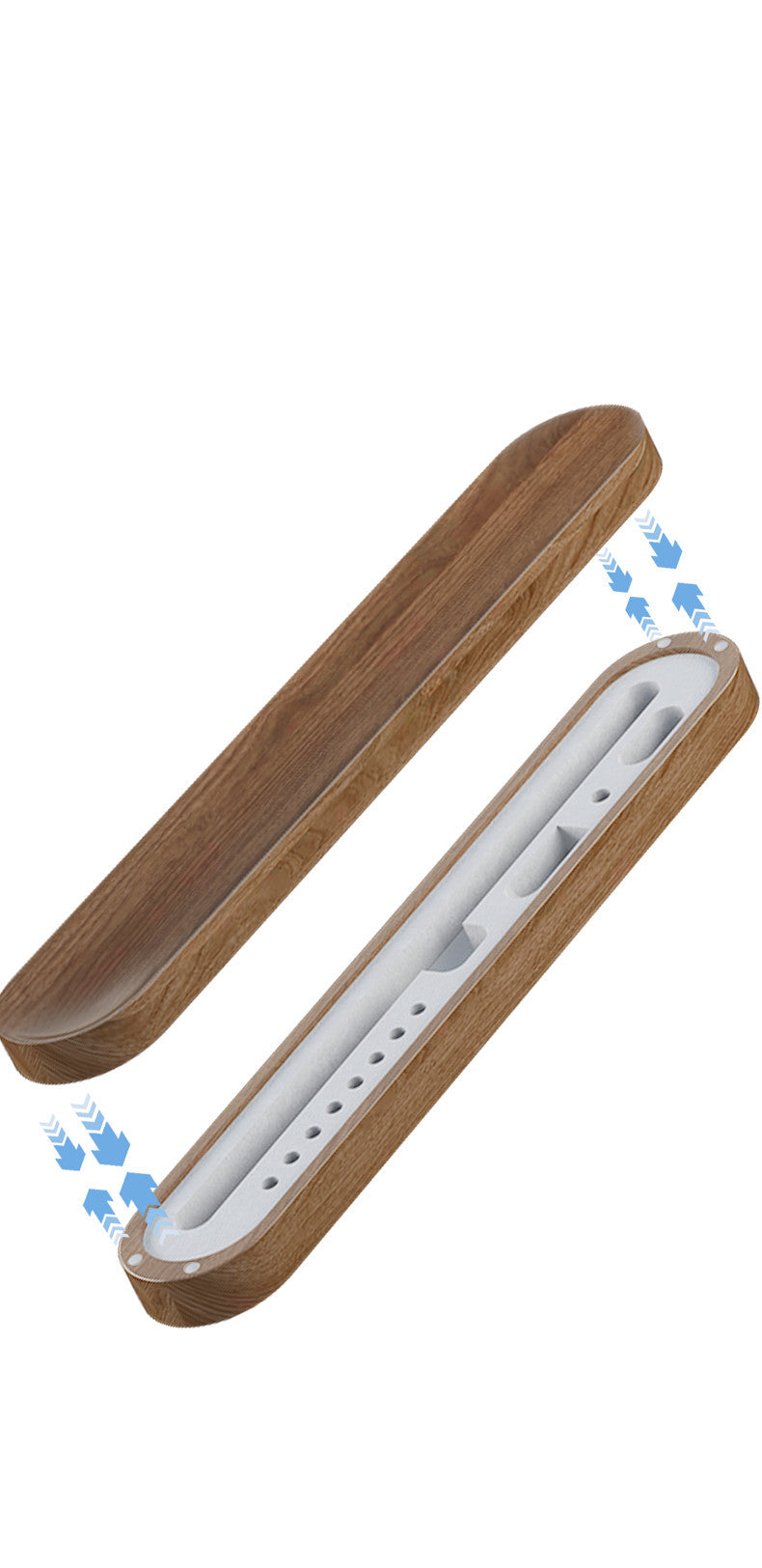 Eco-Friendly Wooden Toothbrush Set with Silicone Covers and Replaceable Heads