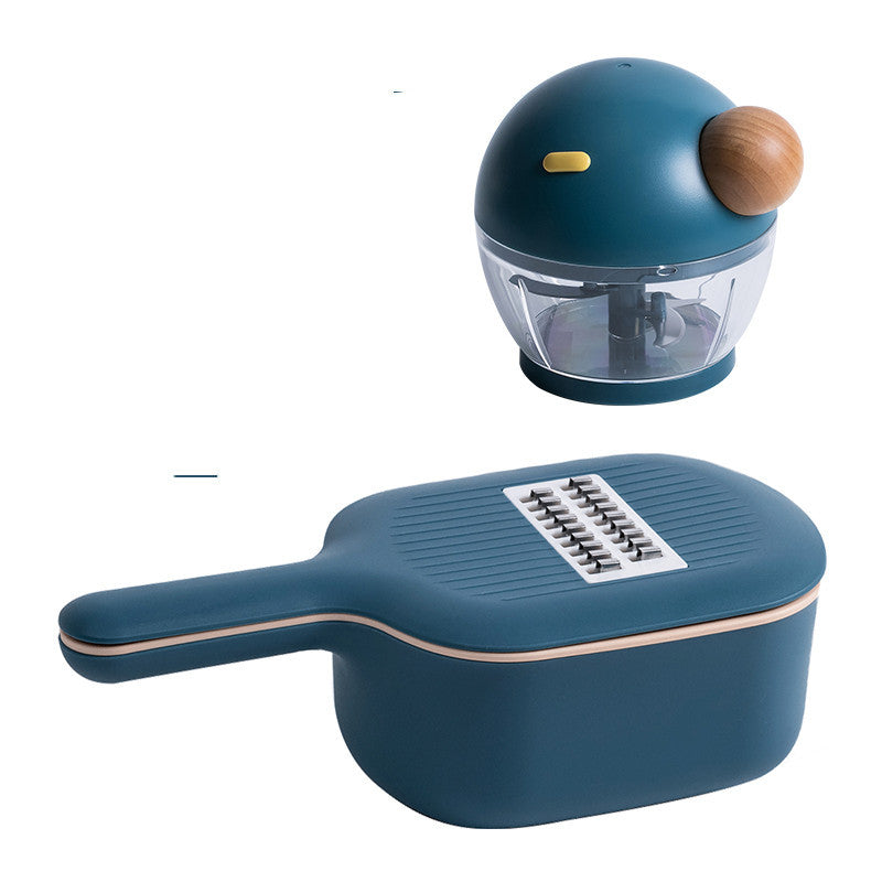 Multi-Functional Vegetable Slicer & Grater Set - Space-Saving Kitchen Tool