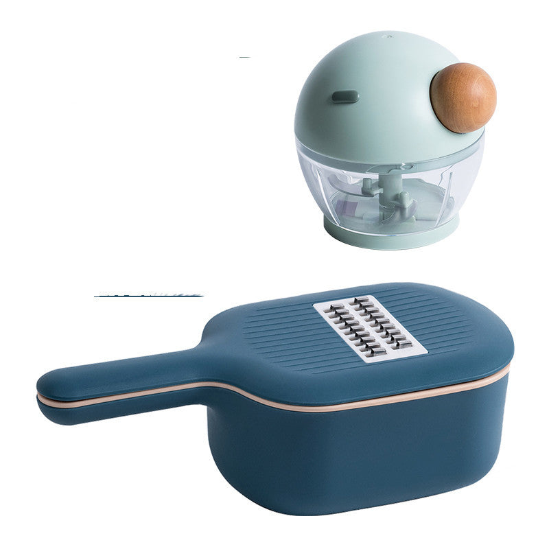 Multi-Functional Vegetable Slicer & Grater Set - Space-Saving Kitchen Tool